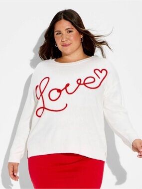 33 Degrees - Women's Love Graphic Pullover Sweater